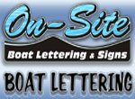Get your boat lettered by On-Site Wilmington