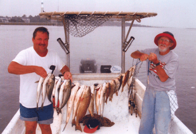 stringer full of saltwater fish