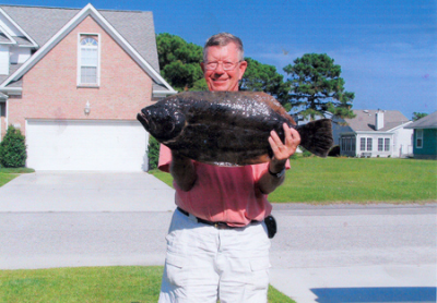 Eric Vann of Kure Beach caught this 9 lb. 3 oz. Flounder on July 10th in the Cape Fear River on live Menhaden.