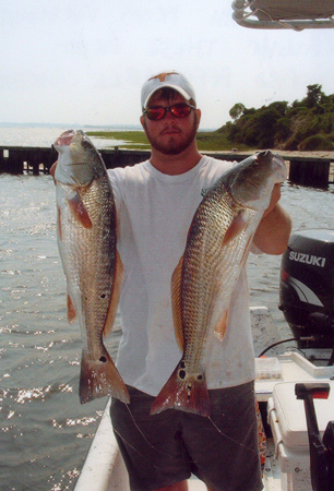 Jeremiah from Virginia caught these Drum aboard Affordable Charters.