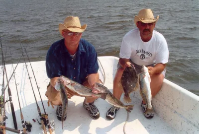 Mike and Ed caught these speckled trout and flounder aboard Affordable Charters. Mike and Ed caught these speckled trout and flounder aboard Affordable Charters.