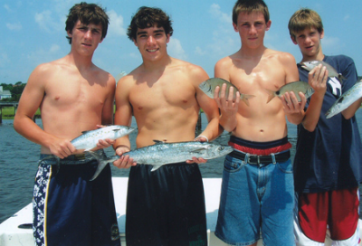 These four guys caught a dinner aboard Affordable Charters.