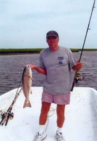Conrad Swann caught red drum aboard Affordable Charters last week.