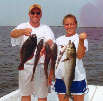 Rob and Ashley from Ohio caught these fish aboard Affordable Charters.