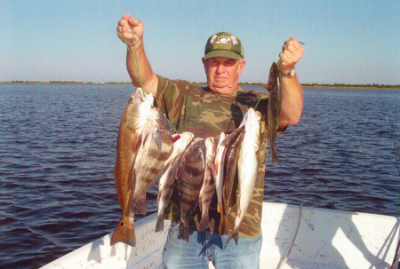 Bill Gammon caught these red drum aboard Affordable Charters.