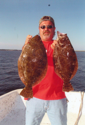 Rick caught these nice flounder while fishing aboard Affordable Charters.