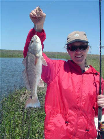 Erin from New York City caught her first red drum
