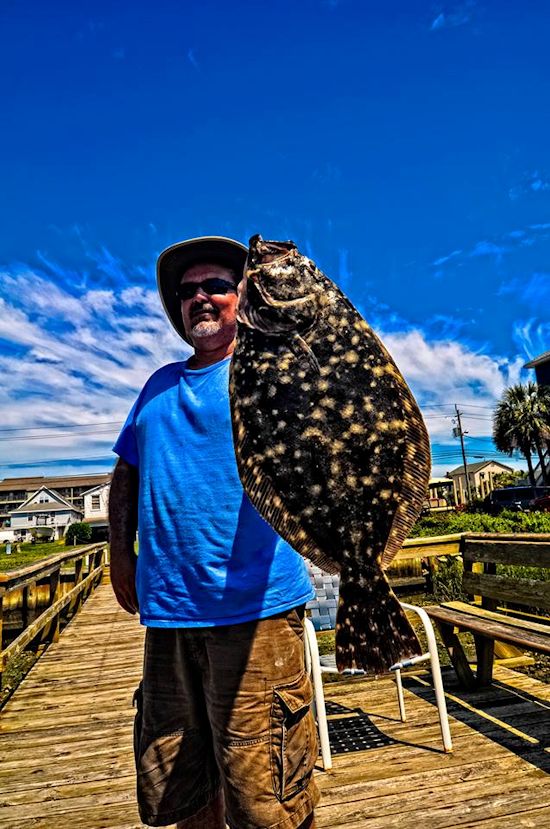 Neil Clark caught this pretty flounder