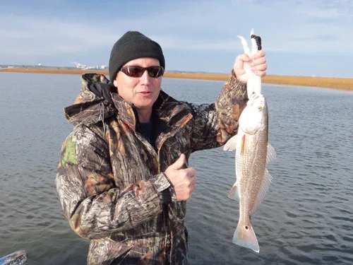 Seahawk Inshore Fishing Charter with a inshore red drum