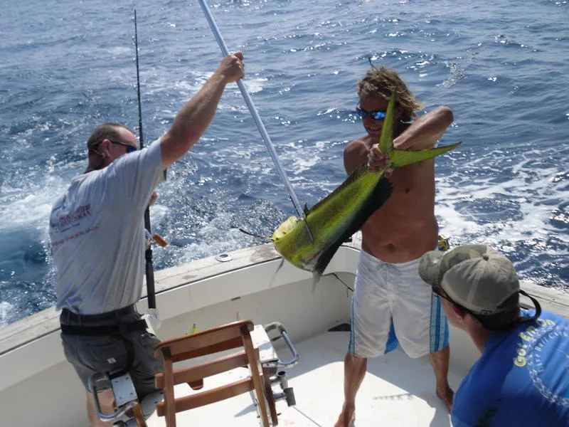 Stress Reelief Fishing Charters brings in another nice mahi