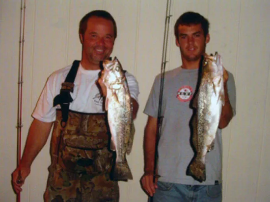 surf fishing speckled trout