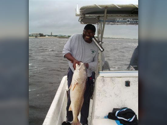 28 lb redfish released
