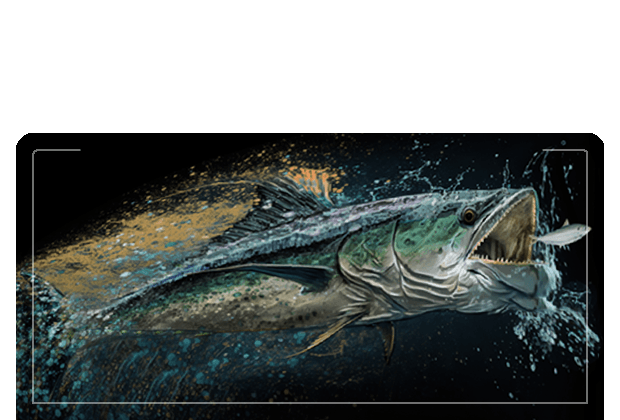 "kingfish" Digital Artwork by Mark Mayo